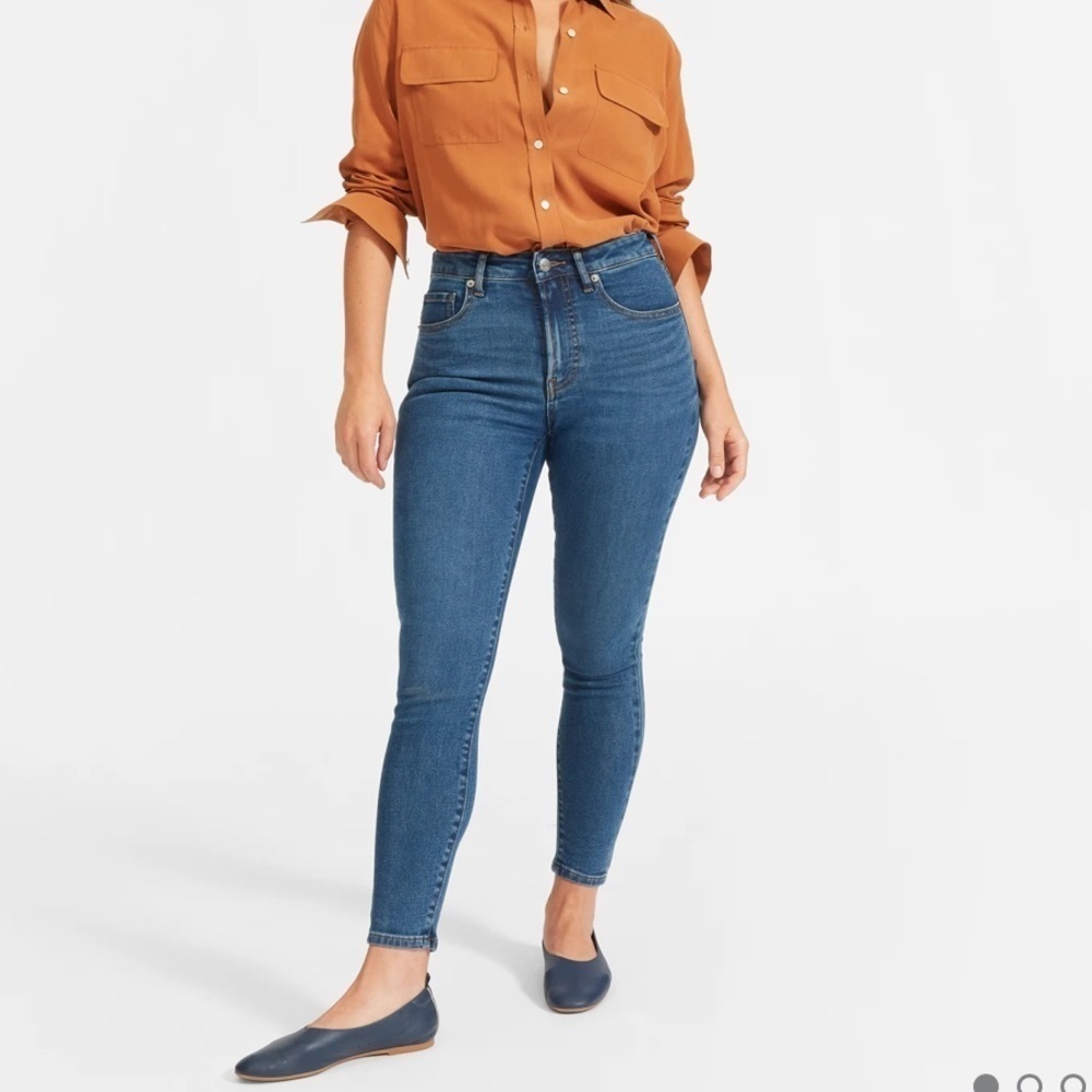 Everlane The Curvy high rise skinny jean crop